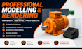 create 3d cad design, industrial product design and 3d product rendering