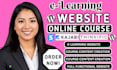 design an online course website on thinkific teachable kajabi
