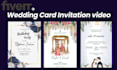 design wedding invitation animated video and invitation card