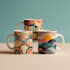 draw custom coffee mug design or coffee mug design