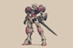 draw a gundam and mecha robot concept art