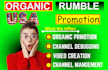 do organic rumble promotion, rumble video views, rumble promotion video SEO