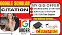 increase legitimate google scholar citation using researchgate and journals
