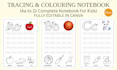 design kids worksheets, activity colouring books, printable planner, journals