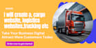 create logistic website trucking website logistic website