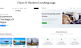 create a responsive HTML CSS javascript landing page