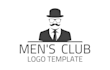 design realistic gentleman hat logo with express delivery