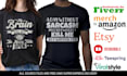 create funny quotes typography t shirt design