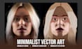design a creative minimalist vector avatar quickly