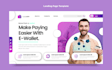 build responsive landing page using html css and js