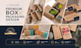 create box packaging design and product packaging design with source file