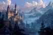 design fantasy background and landscape