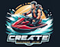 create esport racing jets ki logo