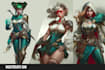 draw anime and game style characters art