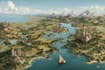 make a amazing fantasy map illustration