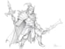 create a detailed fantasy character sketch