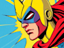 make a superhero pop art