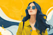 create flat vector illustration