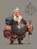 draw 2d game character illustration