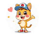 draw cute cartoon character, mascot, stickers