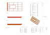 timber or wood framing drawing and modeling