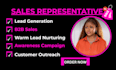 be your sales representative generate leads call and book appointments