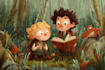 create cute children book illustrations with animals