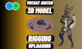 draw upload create 3d vrchat avatar character design vtuber nsfw chibi model