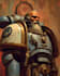 paint warhammer 40k, space marine portrait art