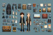 do 2d game character design and assets