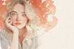 draw watercolor flower illustration