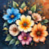 paint watercolor flowers, watercolor logo