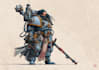 draw a warhammer 40k character art
