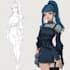 draw character reference sheet design of your oc, avatar