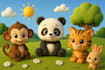 do pixar, cocomelon style ai nursery rhymes, kids stories and learning videos