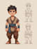 draw 2d game character illustration
