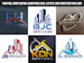 draw construction property and painting logo design