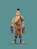 draw 2d game character illustration