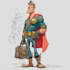 a concept superhero cartoon characters