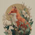 draw an animal and botanical illustration