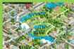 design isometric map illustration vector