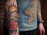 make old school style tattoo design
