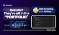 do python web scraping  and create python data bots for you
