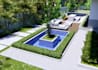 create modern 3d front yard, backyard and garden design