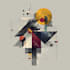 create abstract geometric digital art