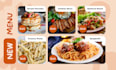 design restaurant food menu and poster