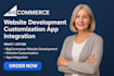 do bigcommerce website development customization app integration