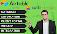 design powerful airtable softr web apps with  automation