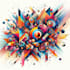 create an breathtaking abstract art for you