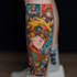 comic cartoon anime tattoo design